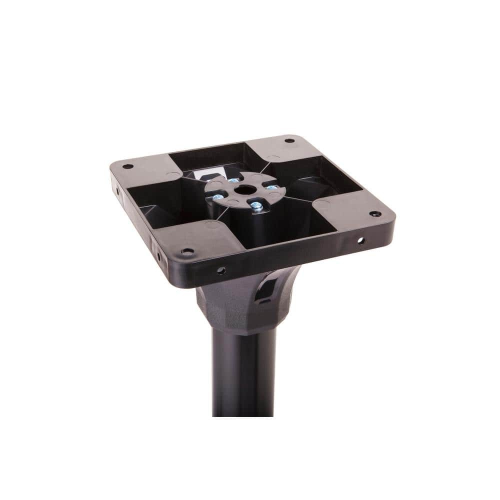 Architectural Mailboxes MB1 Black Medium Steel Post Mount Mailbox w/ Post Kit