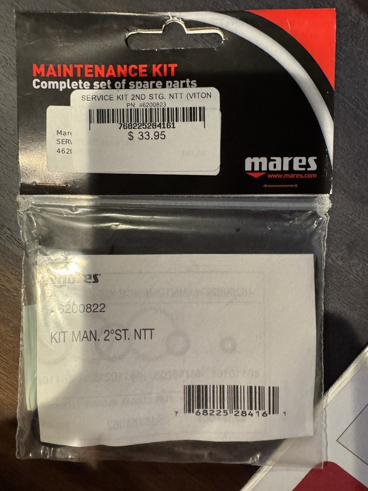 Mares 2nd Stage Service Kit NTT VITON (46200823)