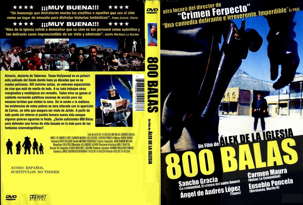 PELICULA ESPAÑOLA, 800 BALAS, 1 DVD/BOX, 2002