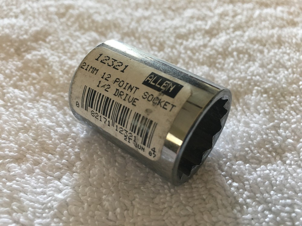 Allen 21mm 12 Point Socket 1/2 Drive 12321 - New