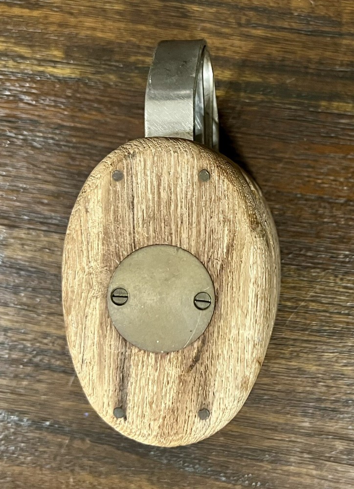 Maritime Wood Block Tackle Pulley- Preowned