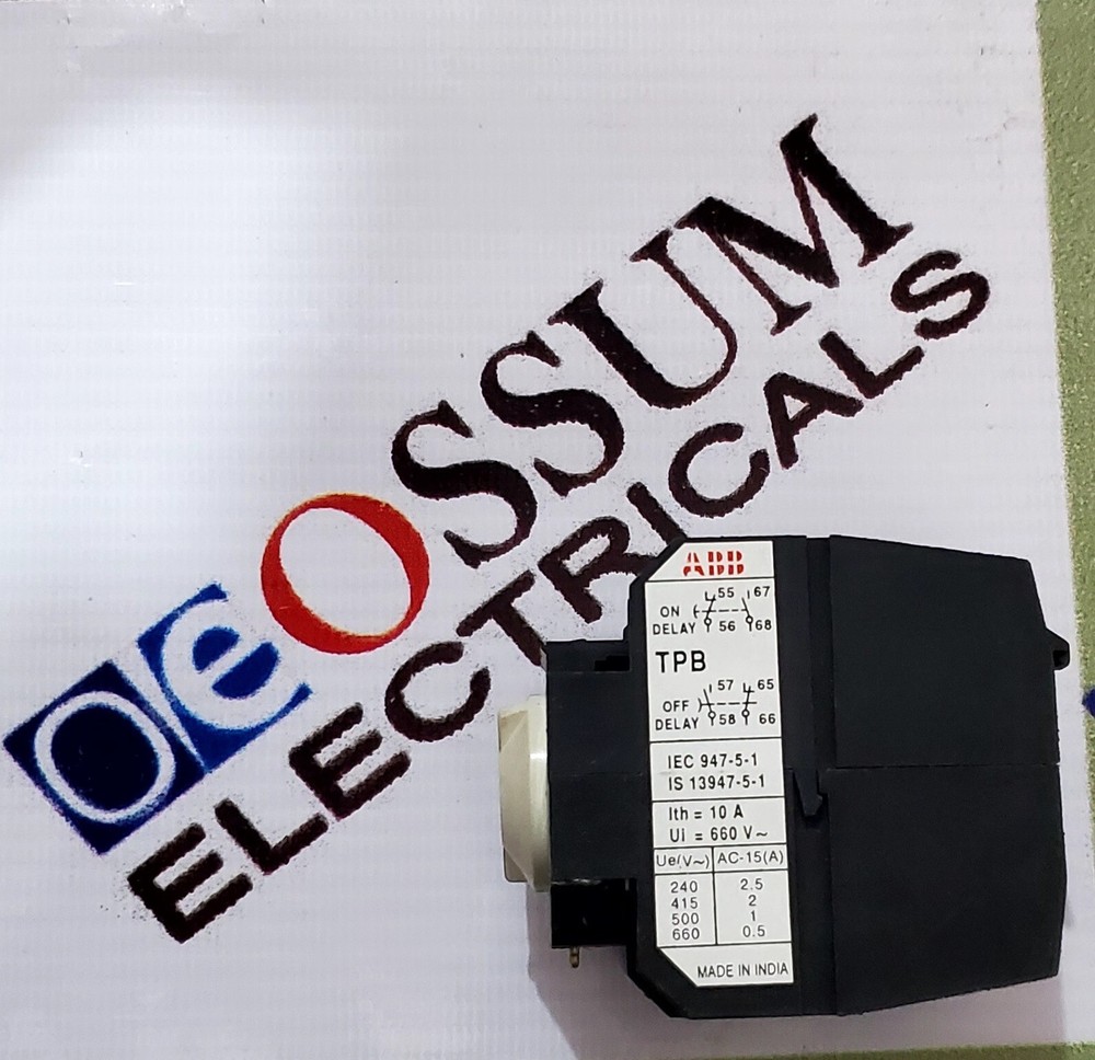 ABB TPB180 OFF DELAY TIMER ADD ON BLOCK TIMER FREE FAST SHIPPING