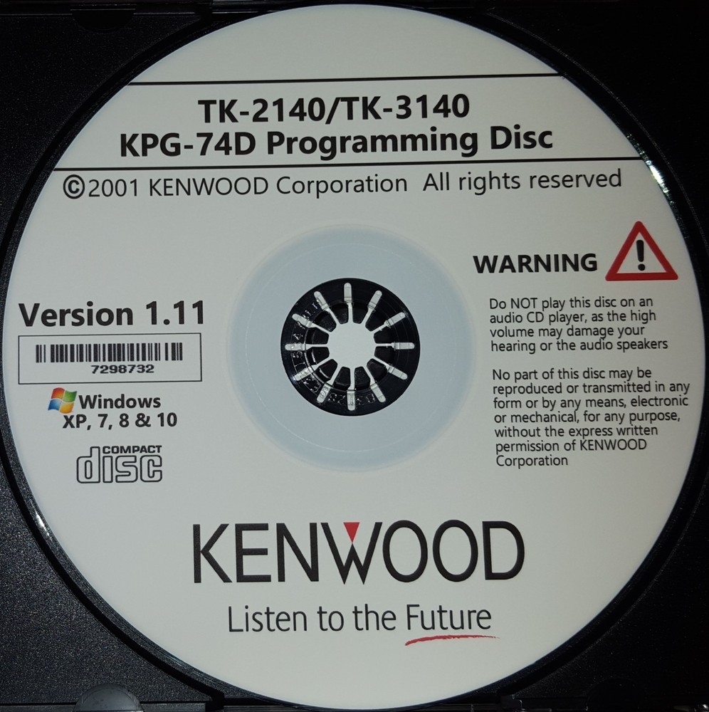Kenwood KPG-74D Software Version 1.11 for TK-2140 and TK-3140