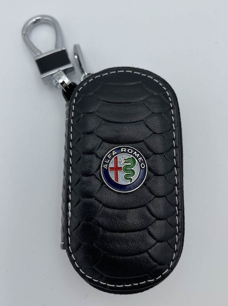 Key Chain Case Black For Alfa Romeo