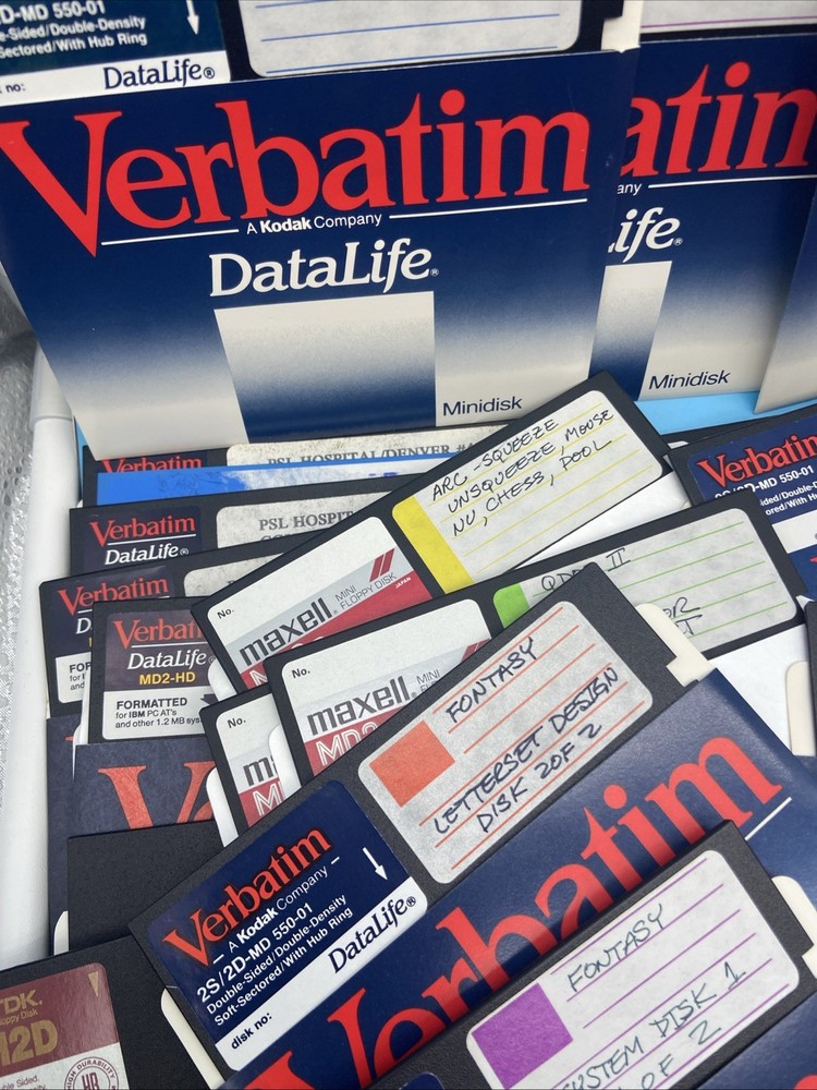 110+ Bulk Vintage Random Program/ Files Floppy Disks for Reformatting
