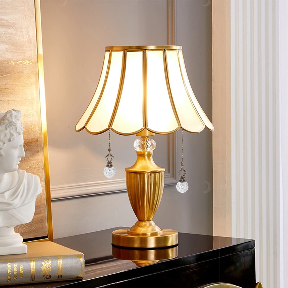 LONGSHENG - SINCE 2001 - Vintage 2PCS White Ceiling Fan Pull Chain Pull Chain...