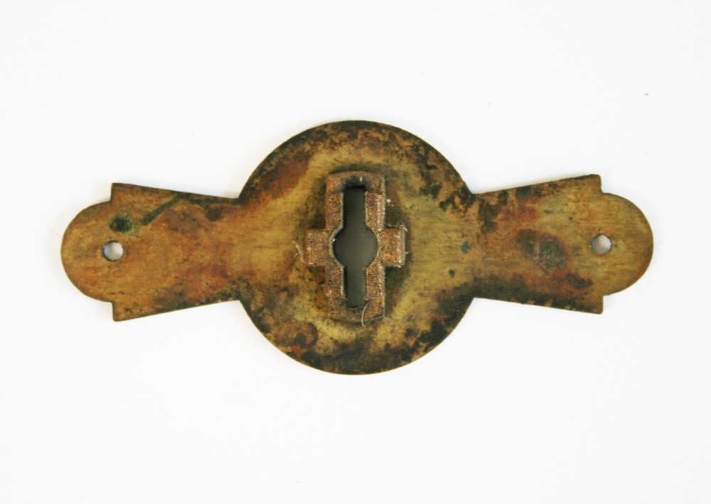 Antique SOLID BRASS Keyhole Escutcheon