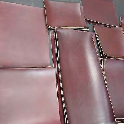 Horween Chromexcel Burgundy Leather Piece, 5.5 ounces thick. Select your size.