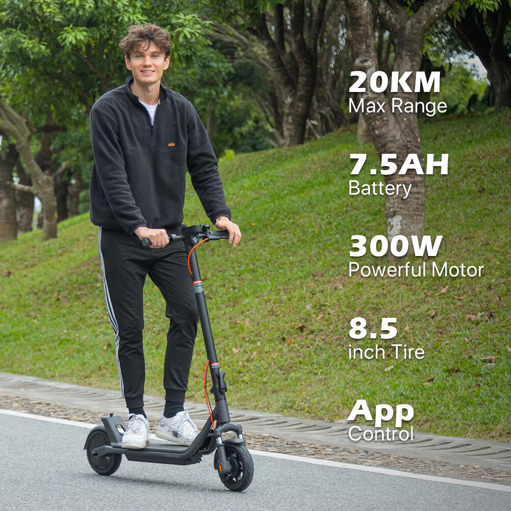 A1C ELECTRIC SCOOTER FOR ADULTS FOLDABLE SCOOTER APP &DOUBLE SHOCK ABSORPTION