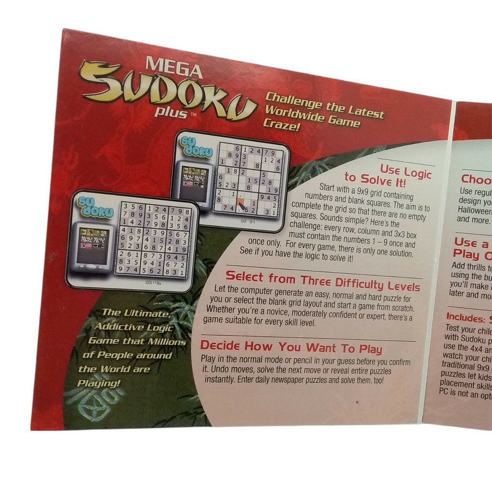 Mega Sudoku Plus PC CD-ROM 2008 Cosmi Games