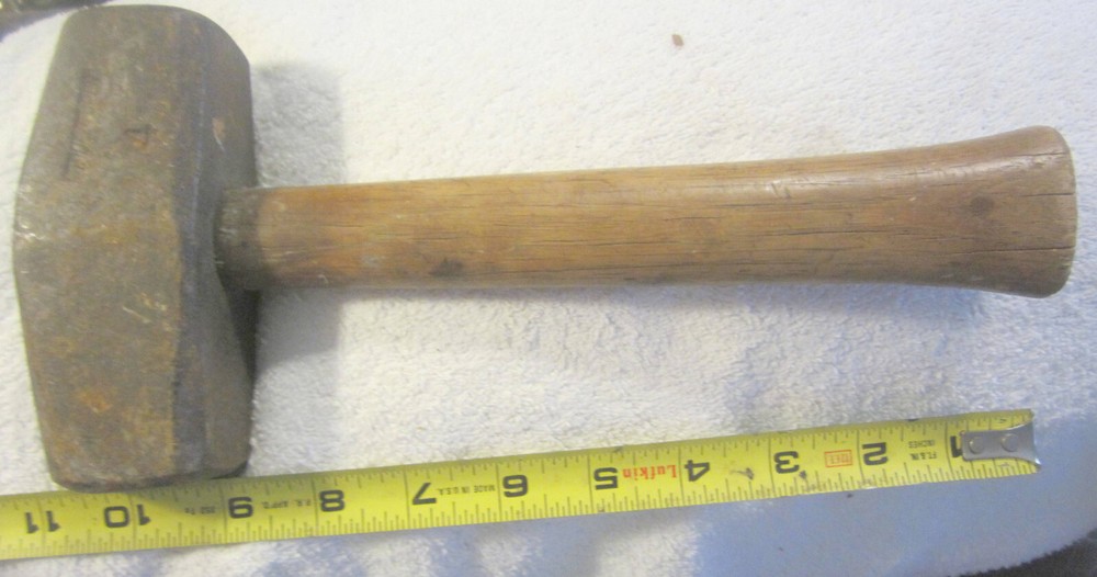 4 LB True Temper USA Sledge Hammer,4-7/8" Head,VTG tool,black smith