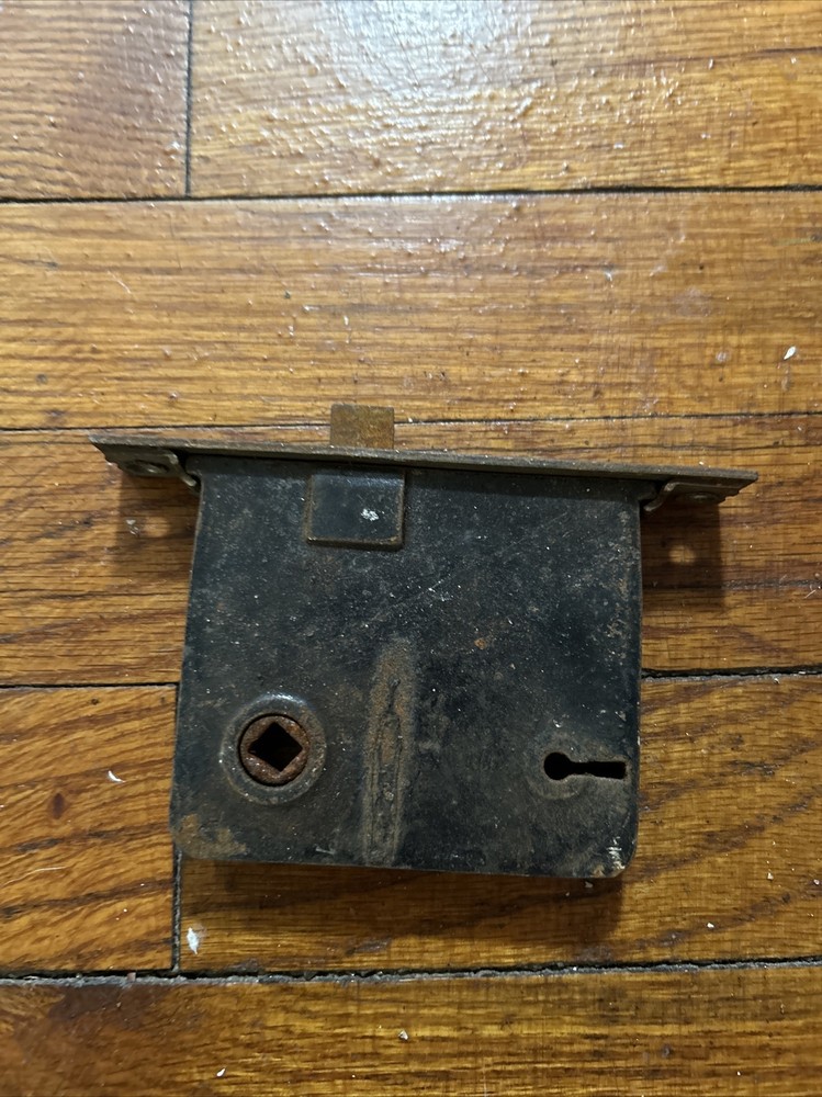 Vintage Mortise Door Lock No Key Cast Iron