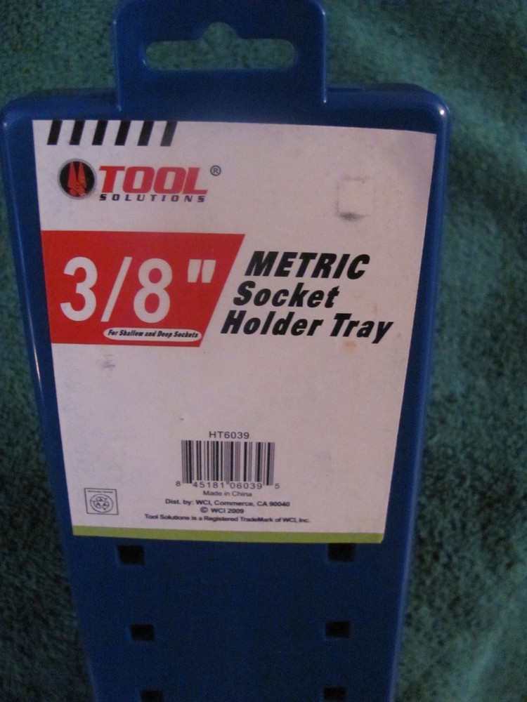 3/8'' Metric Socket Organizer Tool Holder Tray by TOOL SOLUTIONS