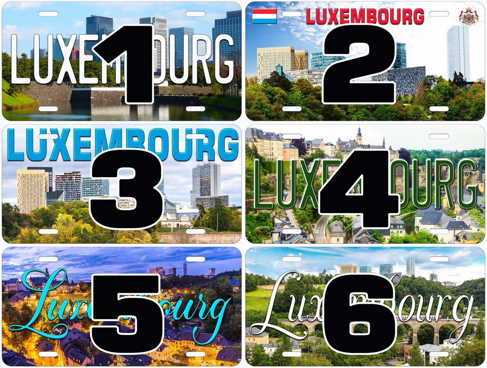 Luxembourg Novelty Car License Plate