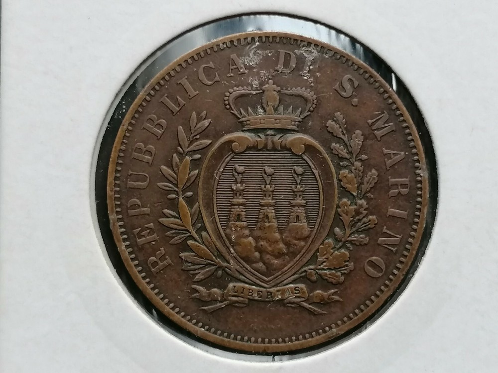 SAN MARINO 10 CENT COIN 1894
