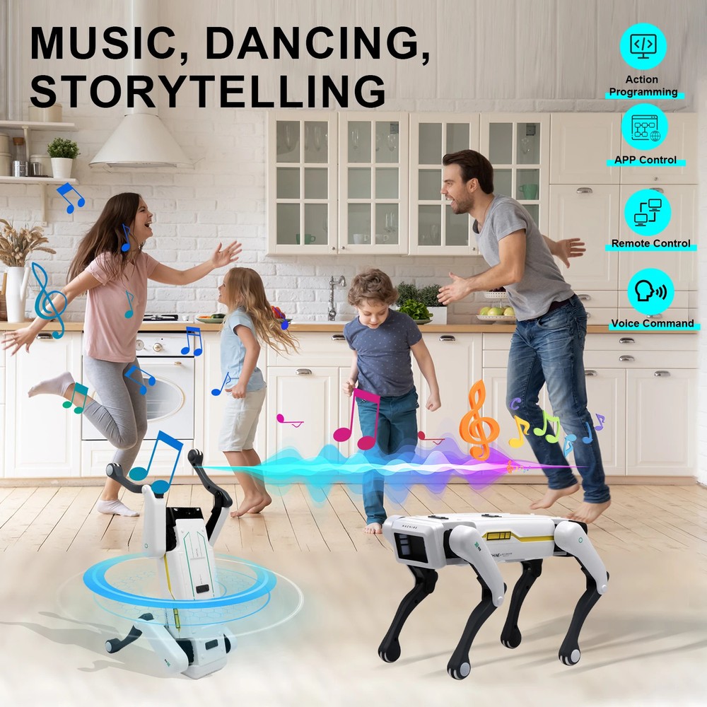 Intelligent AI RC Robot Dog Voice Dialogue APP Remote Control Programming