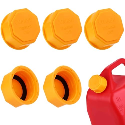 6PCS Gas Can Caps, 5 Gallon Gas Can Cap Replacement, Universal Coarse Thread