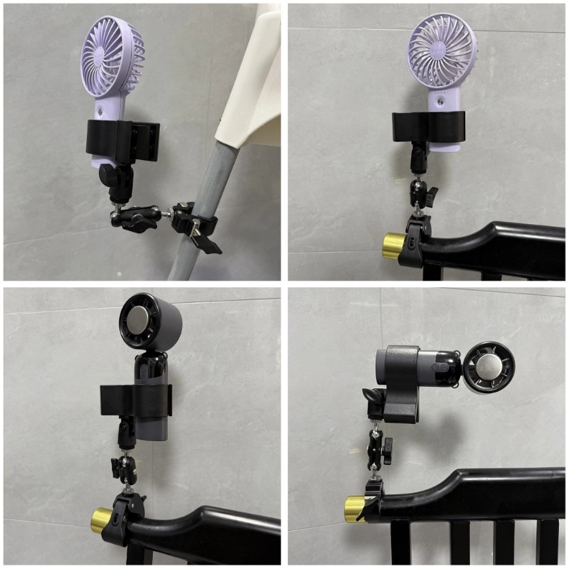 Easy Installation Grip Clamp for Microphones Fan Ensuring Secure Attachment