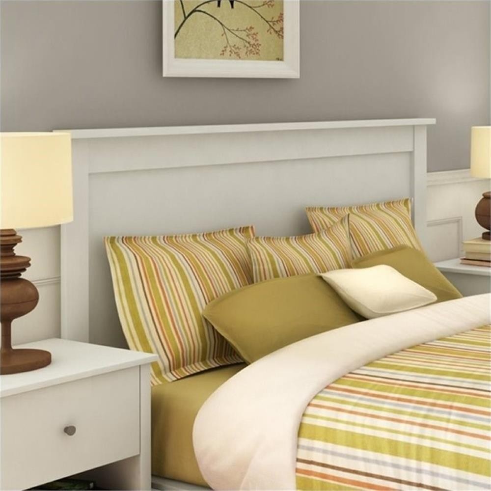 South Shore Breakwater Full Queen Panel Headboard in White