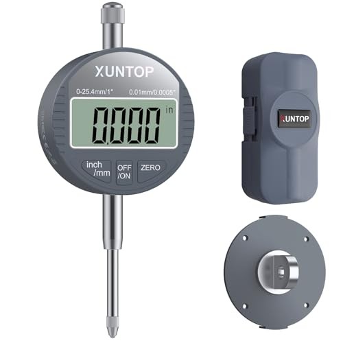Digital Dial Indicator 1inch/0.0005inch LCD Display Electronic Dial Test