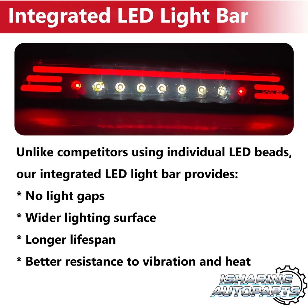 LED Third 3rd Brake Cargo Light for Black Housing