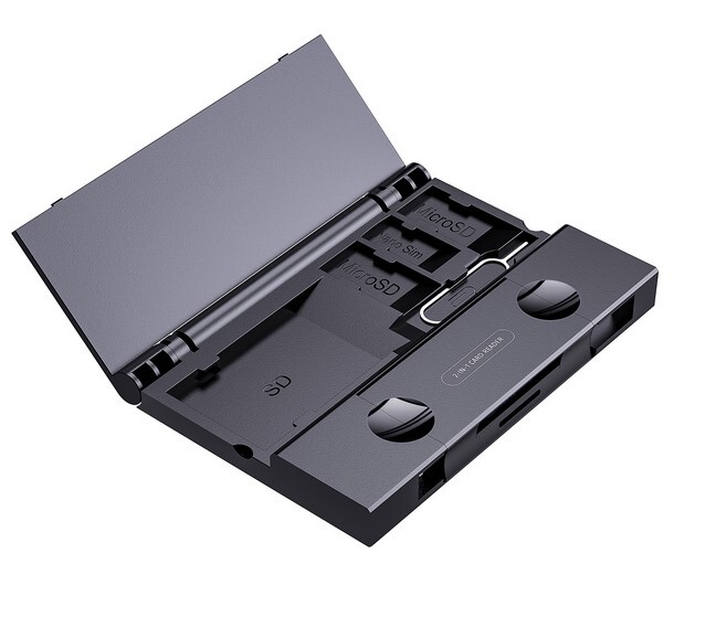 Multi - Utility Card Reader Storage Box, USB3.0 High - Pace Mobile Phone Black