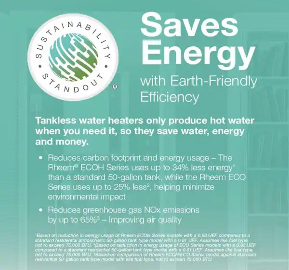 Rheem 160,000 BTU Outdoor Liquid Propane Tankless Water Heater ECO160XLP-3 (OB)