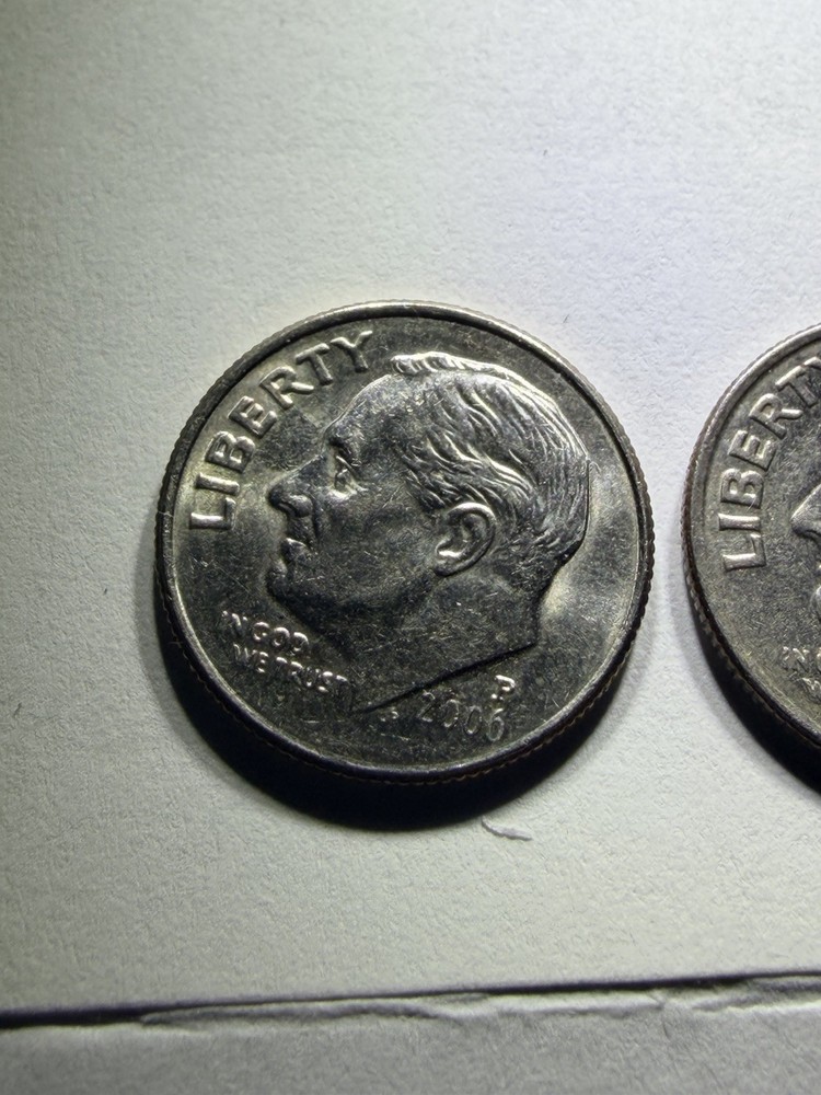 2006 P D Roosevelt Dime AU (#1451)