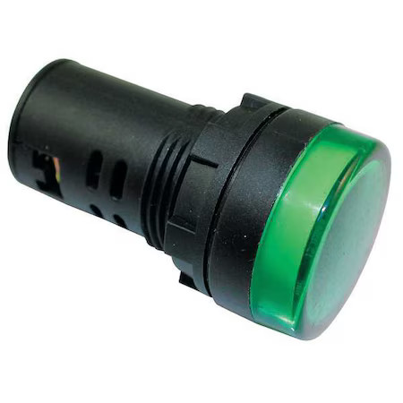 Dayton 22Nz04 Raised Indicator Light, 22Mm, 120V Green