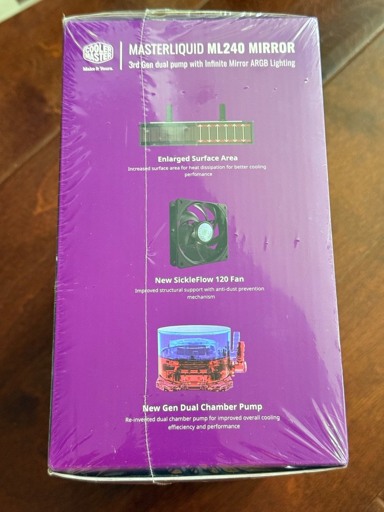 Cooler Master MasterLiquid ML240 Mirror New Sealed