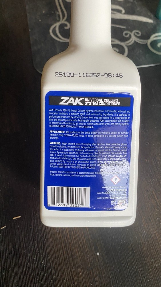 12pk Zack Universal Cooling System Conditioner R201