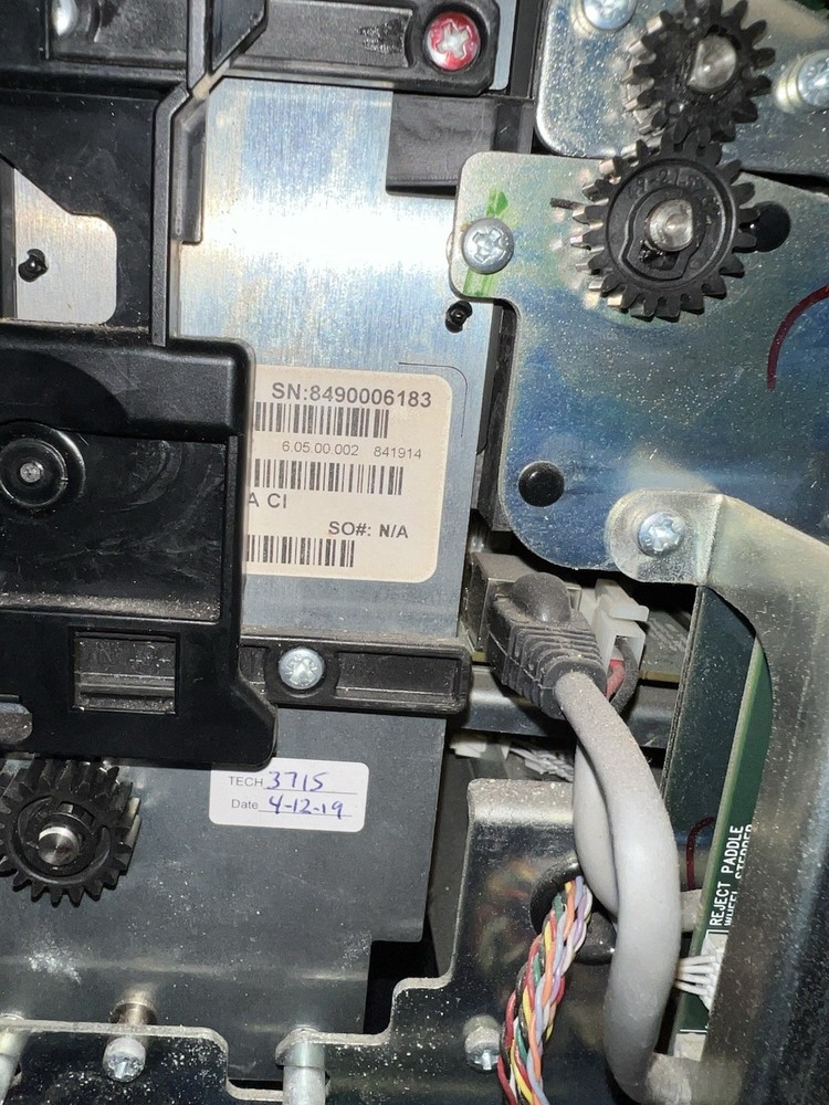 Diebold Opteva ENHANCED NOTE ACCEPTOR ASSEMBLY SN: GR08013776