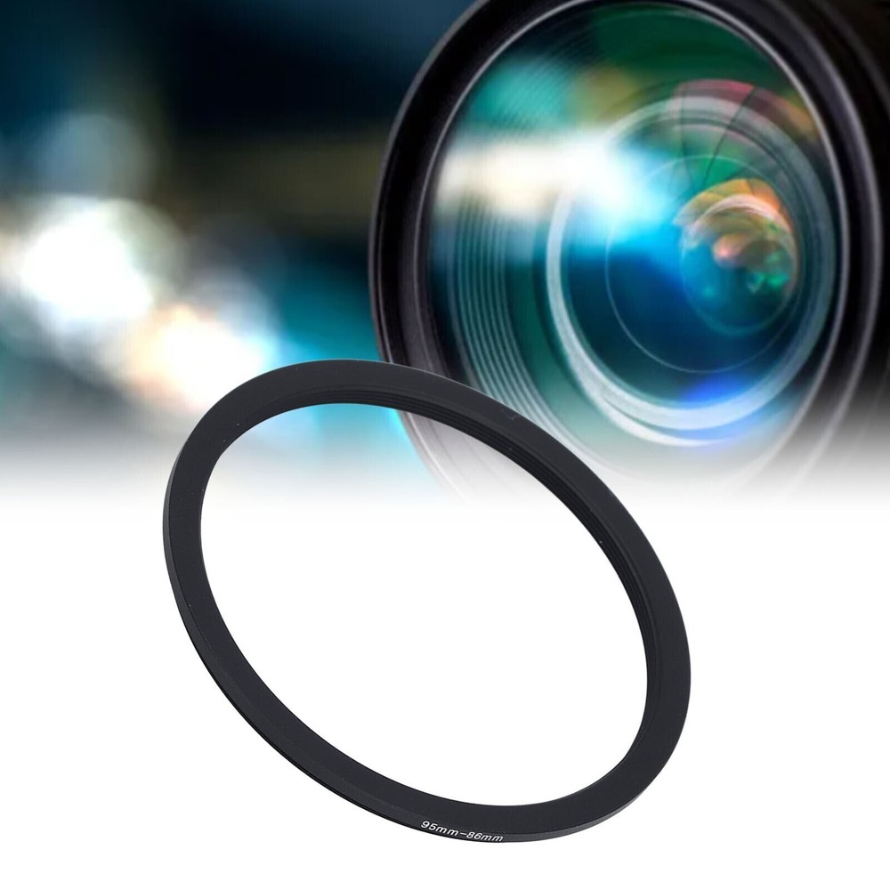 Filter Adapter 95mm to 86mm Aluminum Alloy Threaded Lens Filter Adapter