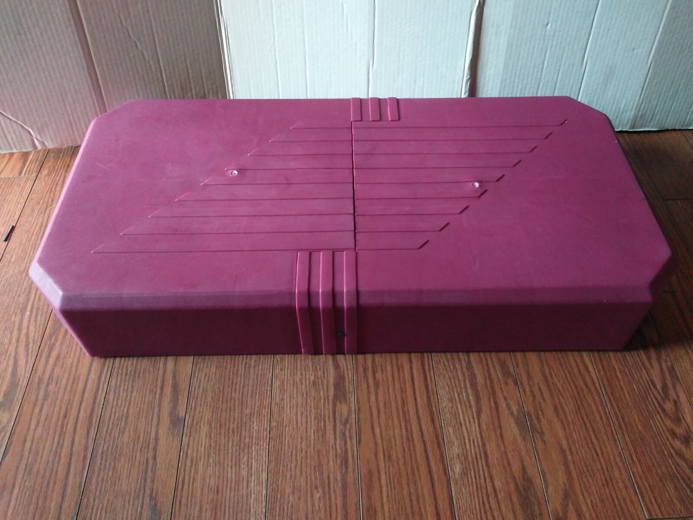 Vintage Aerobic Two-Level Adjustable Exercise Step Platform Set with Video 1992.