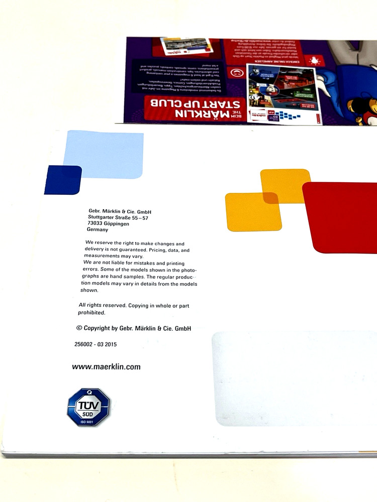 Marklin H0 Manual Booklet