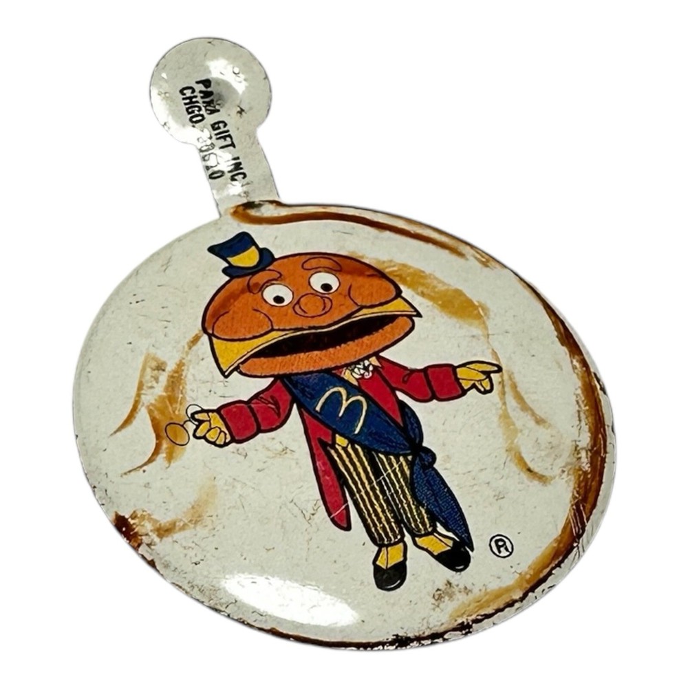 Vintage Mayor McCheese Metal Pin