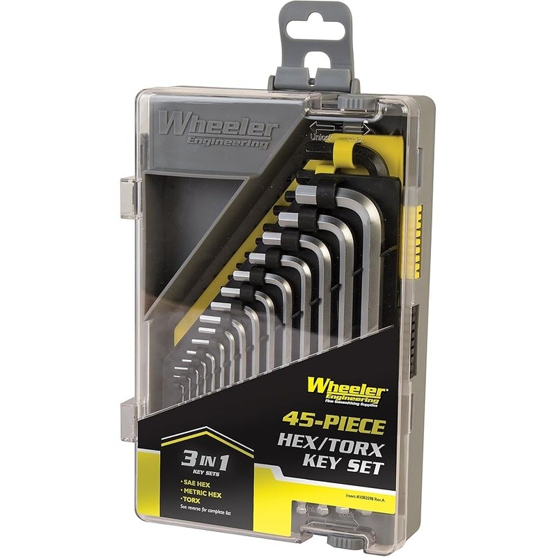 45 Piece Hex Torx Key Set Gunsmithing Firearm Maintenance W/ Storage Case New