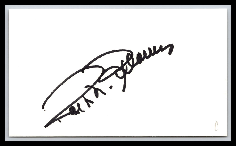 Ralph Bellamy - Actor - 3x5 Card - Signed / Autograph (c)
