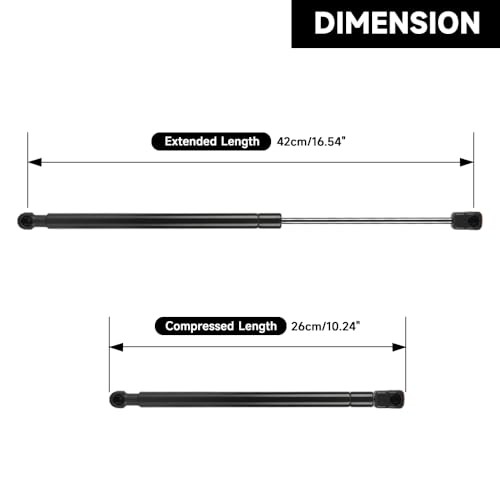 Rear Glass Window Lift Support Shock Strut Gate Gas Spring - Compatible for