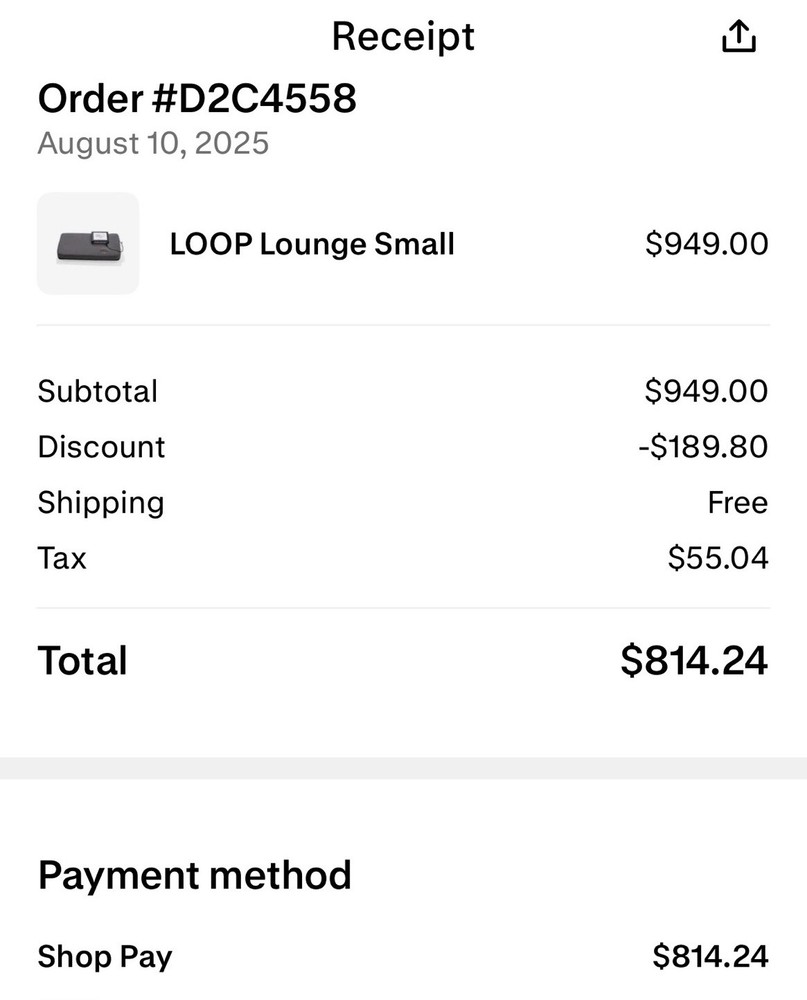 Two Assisi Loop Lounges - Small & Large plus Controller