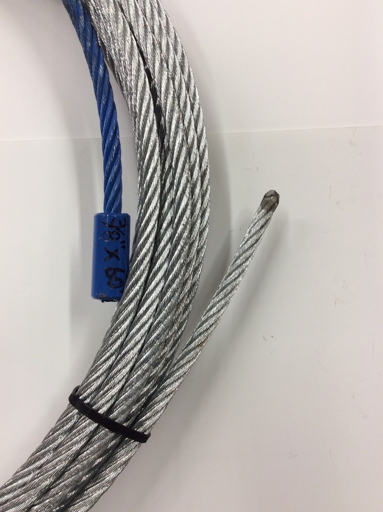 Water Service Line Slitter Puller Trenchless Pipe Replacement Cable 3/8” X 60’