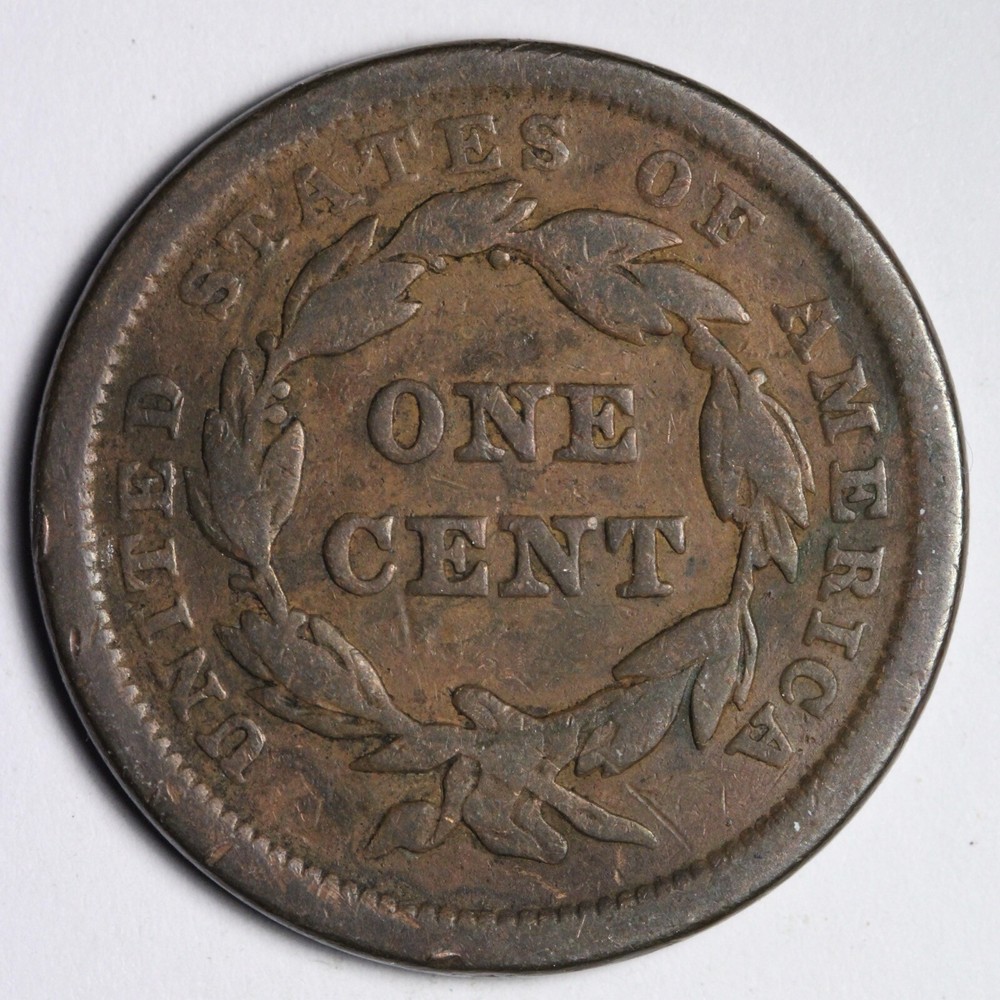 1840 Braided Hair Large Cent VG E126 AGCP