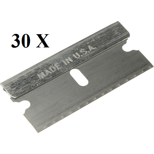 30 pc Razor Blades Single Edge Extra Sharp Super Strong. Made in USA!!