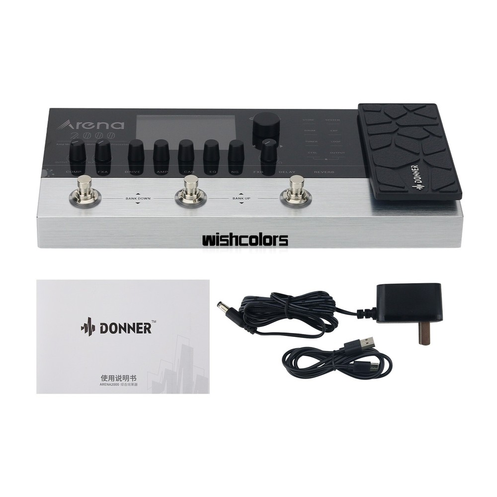 Donner Arena 2000 Multi Effects Looper Pedal 278 Effects Independent IR Module