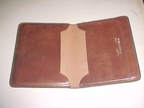 U.S. Army Air Forces identification case, full leather World War II WWII
