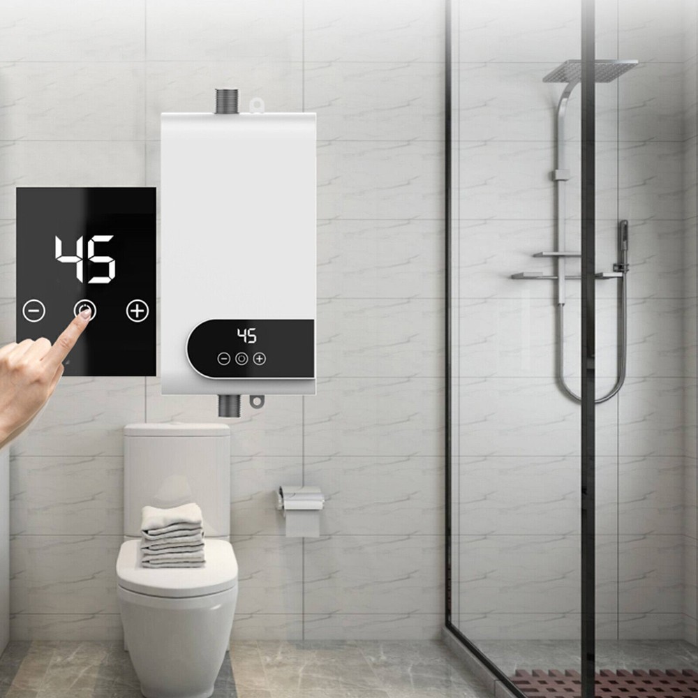 3500W Electric Tankless Instant Hot Water Heater Under Sink Tap Bathroom Kitchen