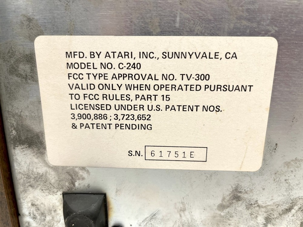 Atari C-240 Video Music Vintage Music Visualizer