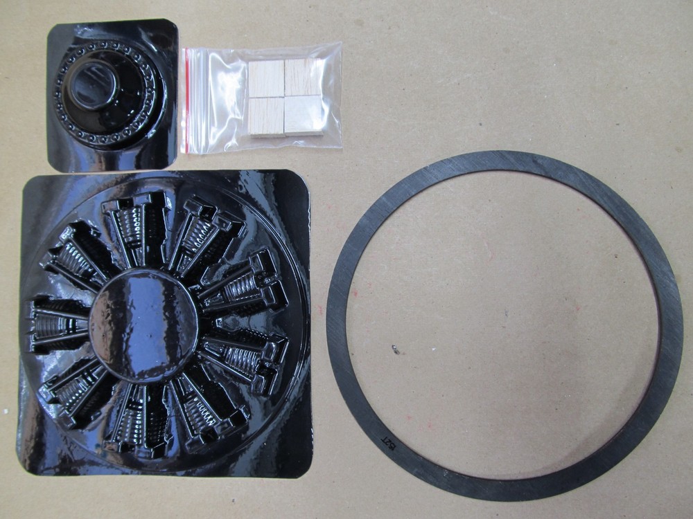 Dummy Nine Cylinder Radial Engine - Black Plastic -