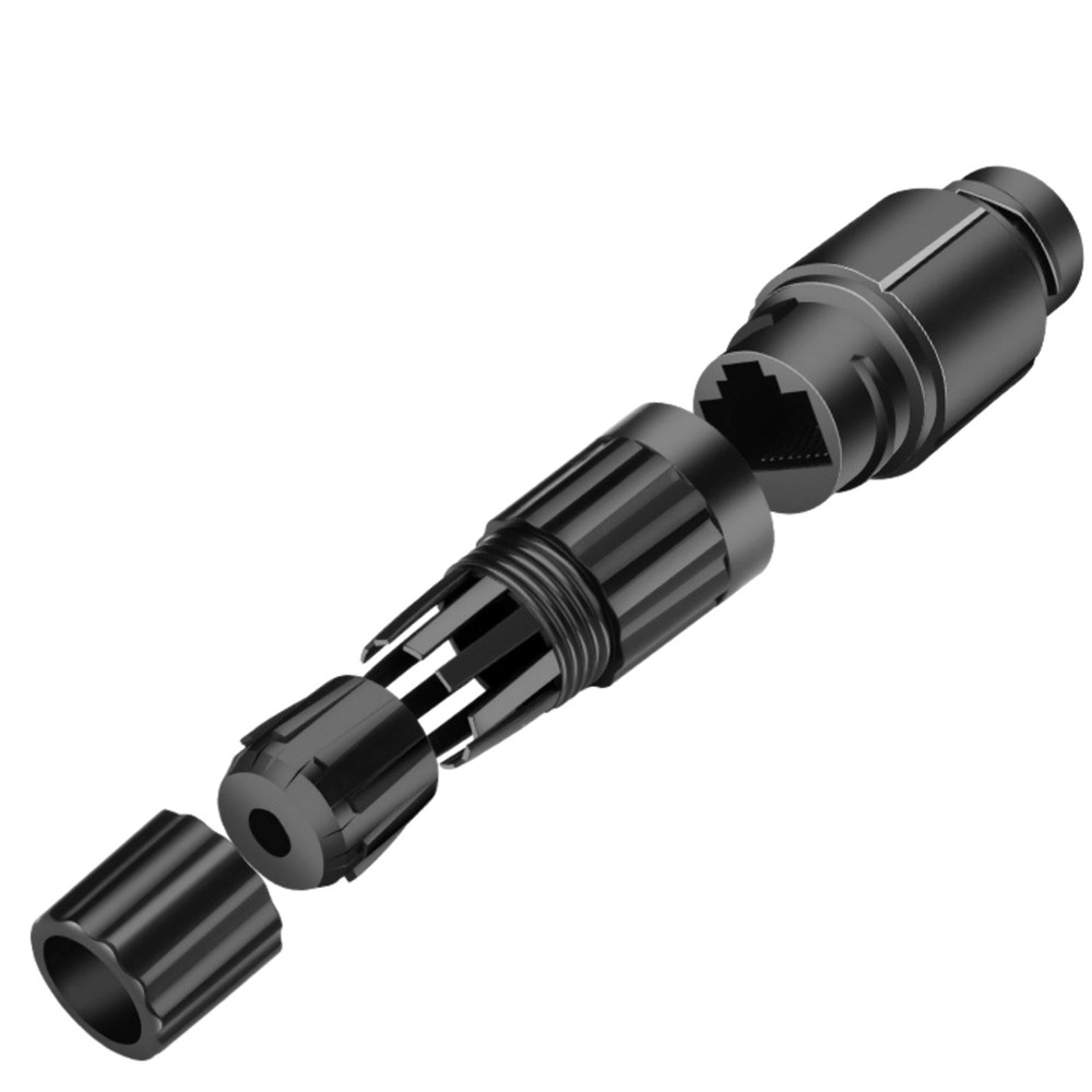 New 3x RJ45 Waterproof Shielded Network Ethernet Cable Extender Coupler