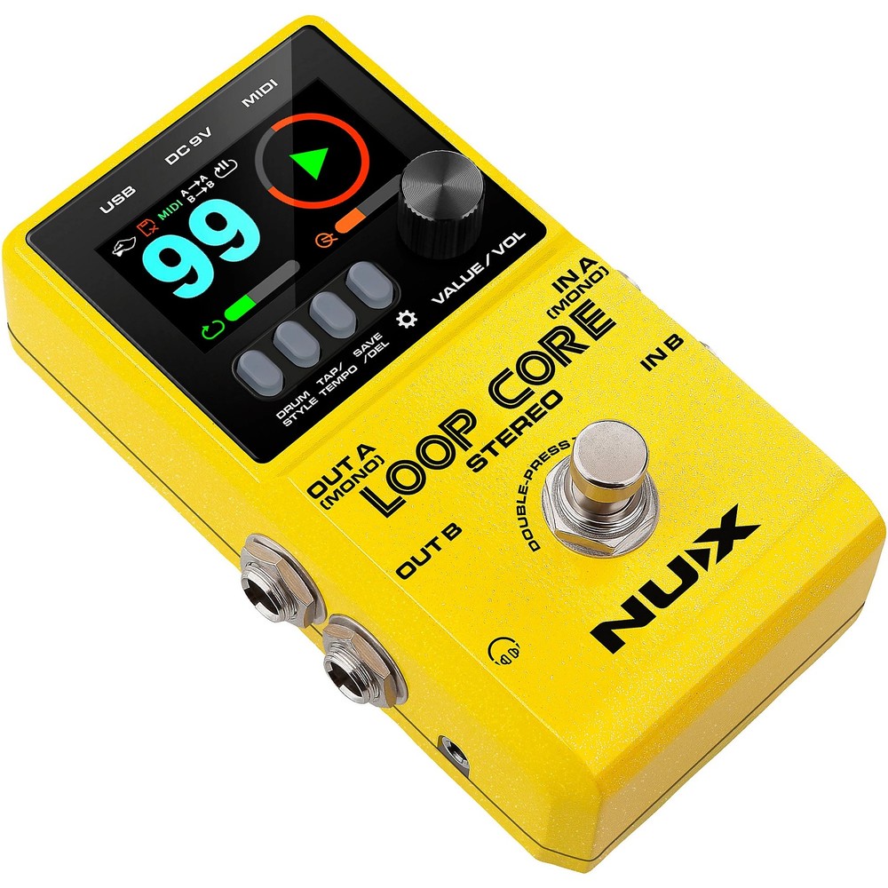 NUX Loop Core Stereo Looper Effects Pedal